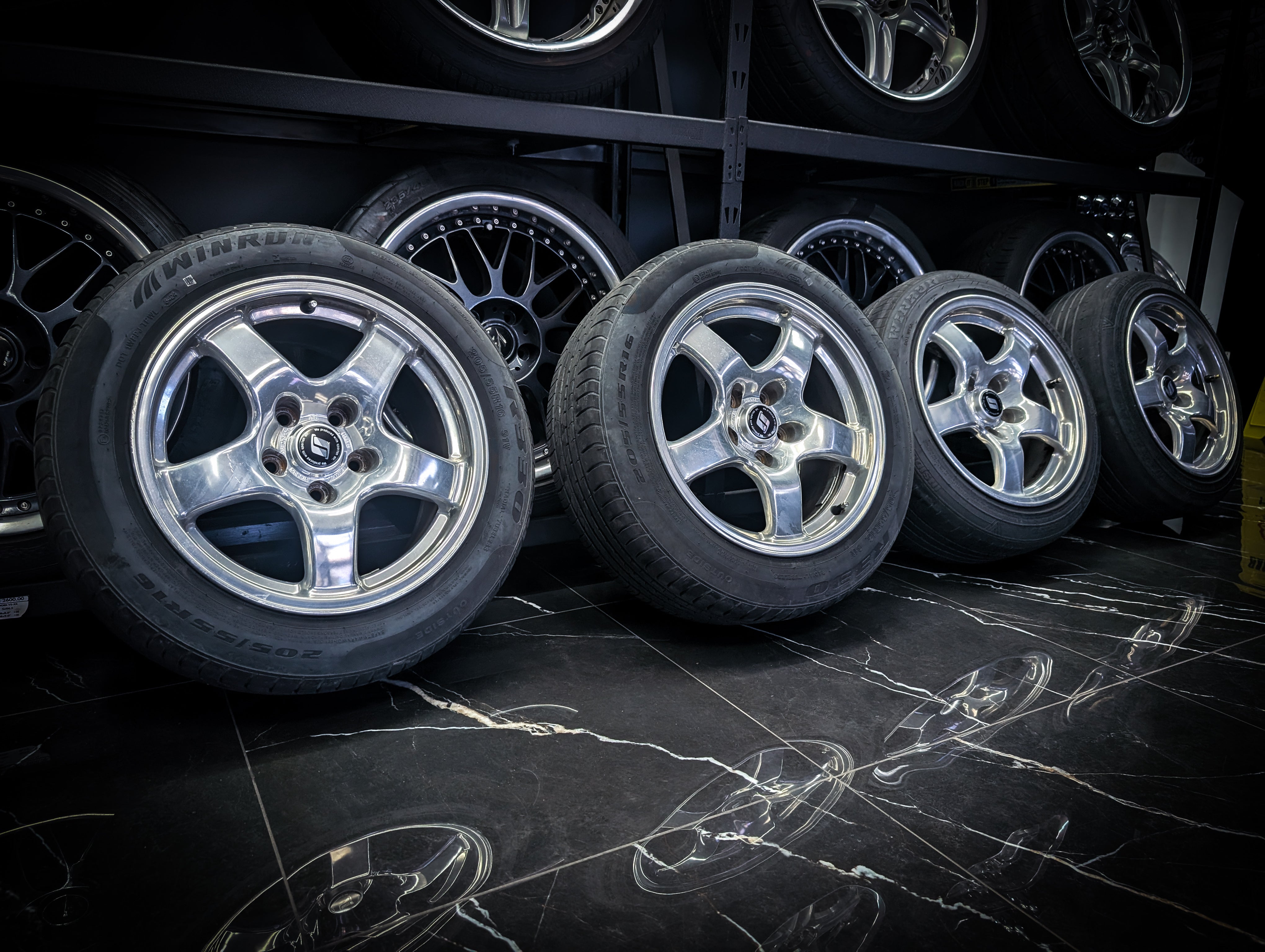 16" Polished Nissan R32 GTR Forged Wheels x 4