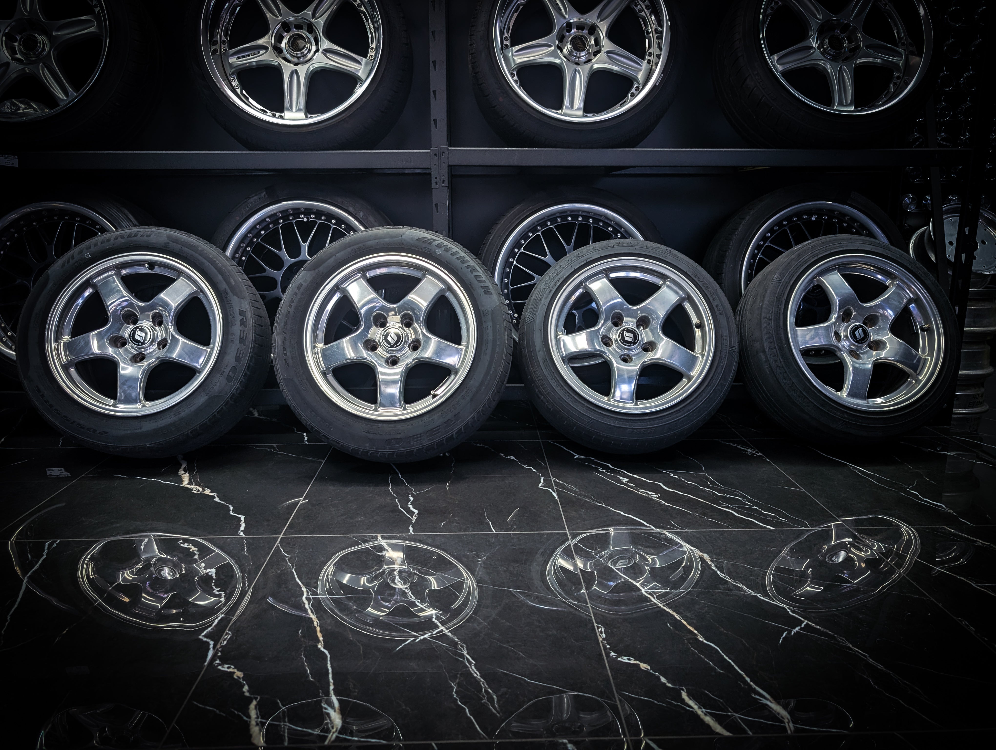 16" Polished Nissan R32 GTR Forged Wheels x 4