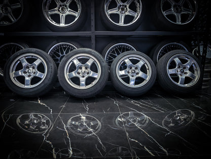 16" Polished Nissan R32 GTR Forged Wheels x 4