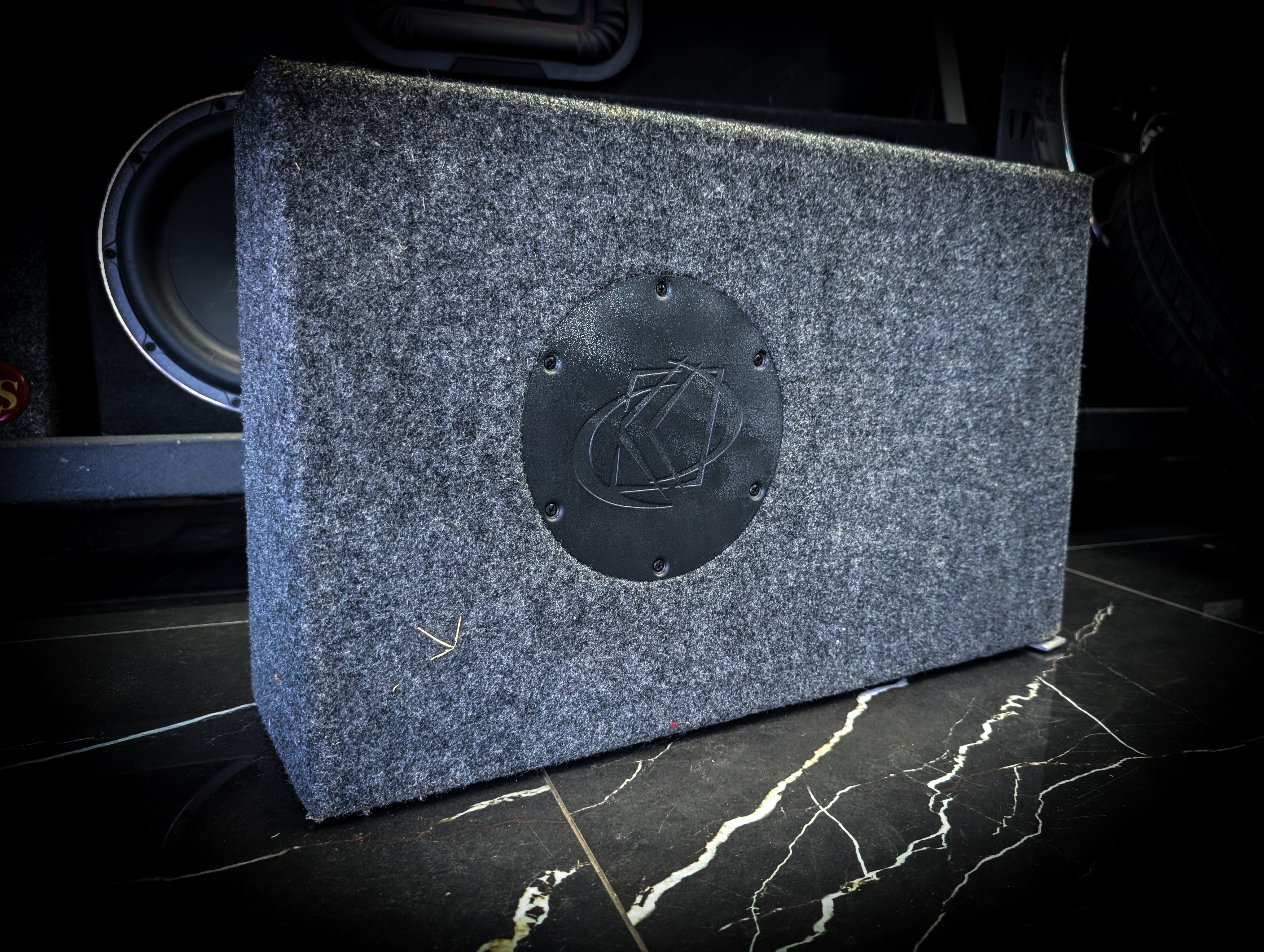 KICKER Slimline 800watt Subwoofer in Slot Ported Enclosure