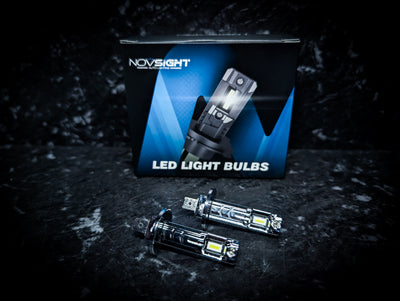 NOVSIGHT H1 Ultra White 6000k LED Car Headlight Globes