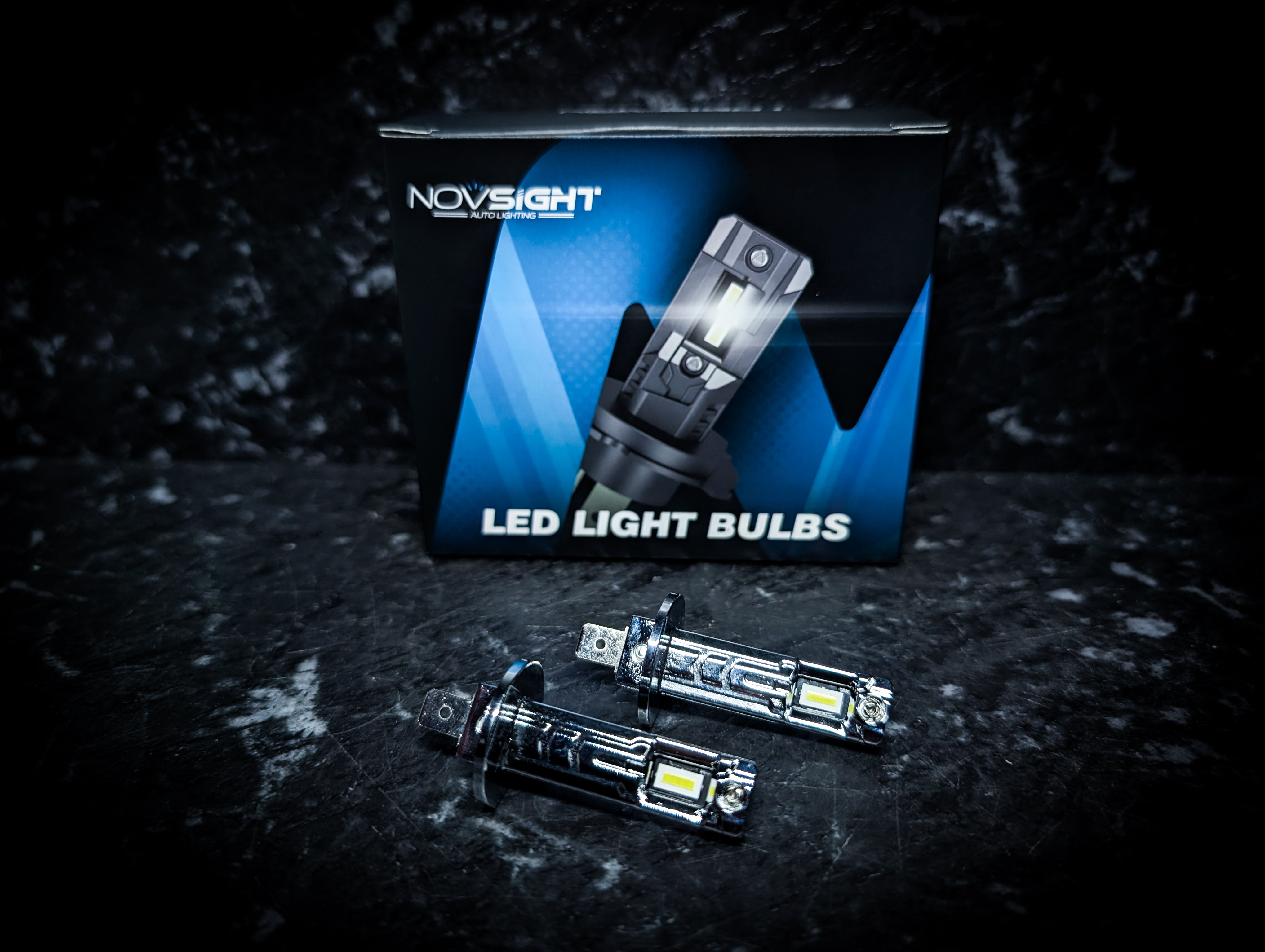 NOVSIGHT H1 Ultra White 6000k LED Car Headlight Globes