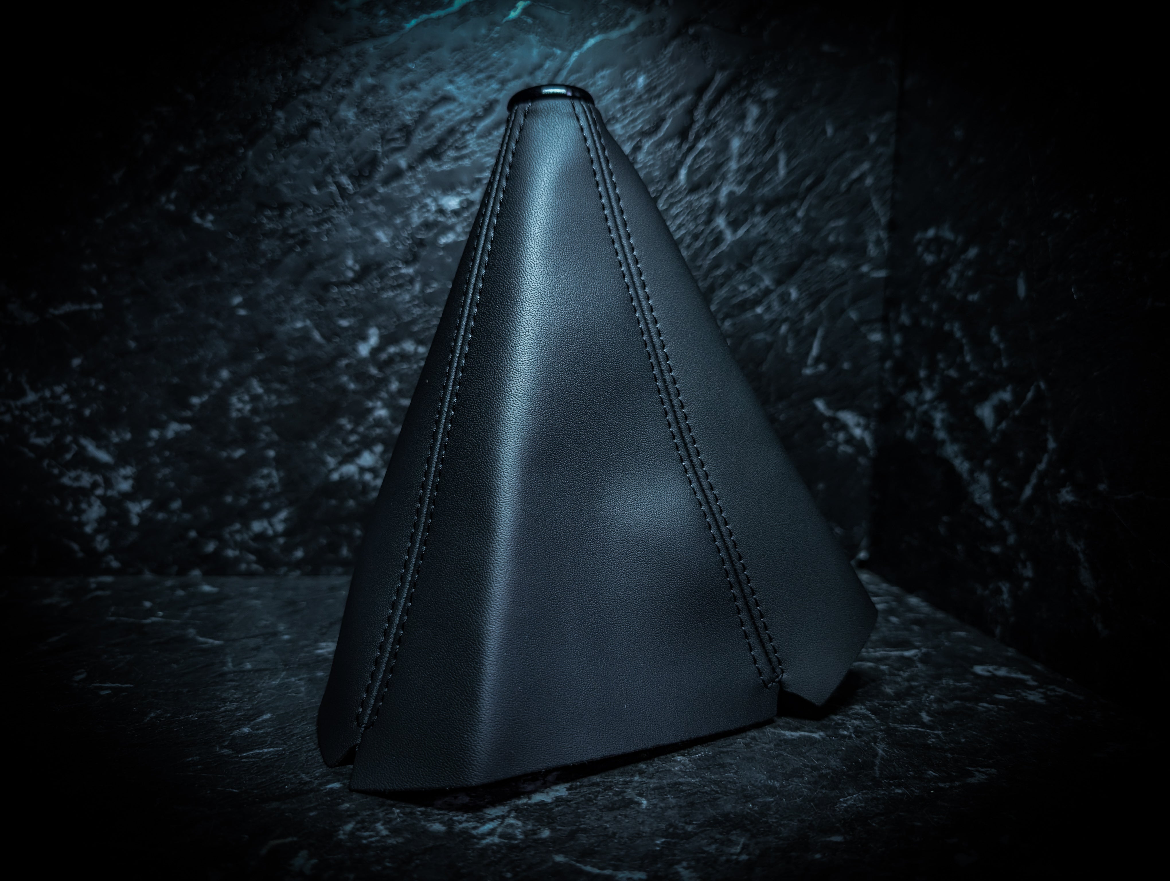 Black Stitch | Black Leather Manual Gear Boot