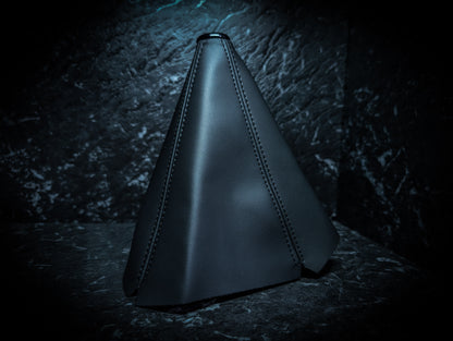 Black Stitch | Black Leather Manual Gear Boot