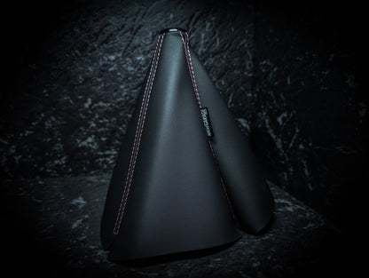 Light Pink Stitch | Black Leather Manual Gear Boot