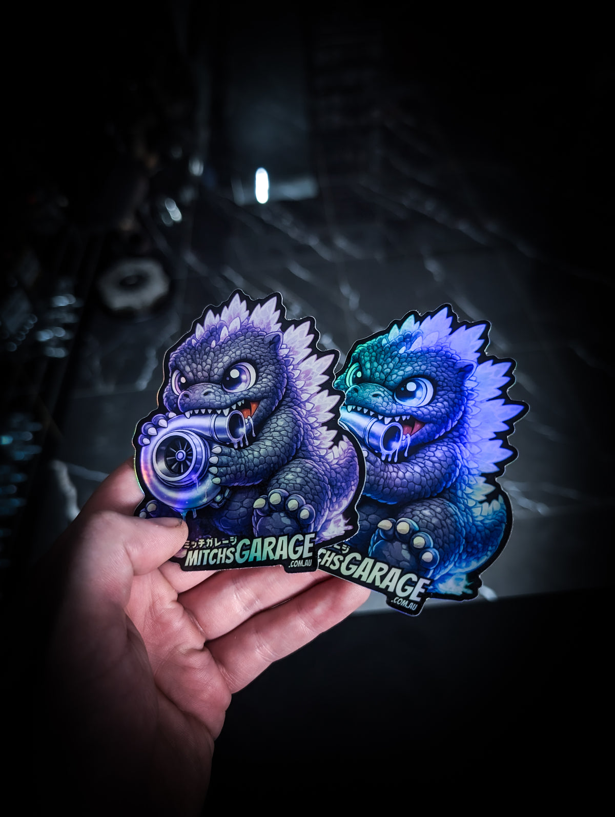 Baby GODZILLA TURBO Slap Stickers – Mitch's Garage