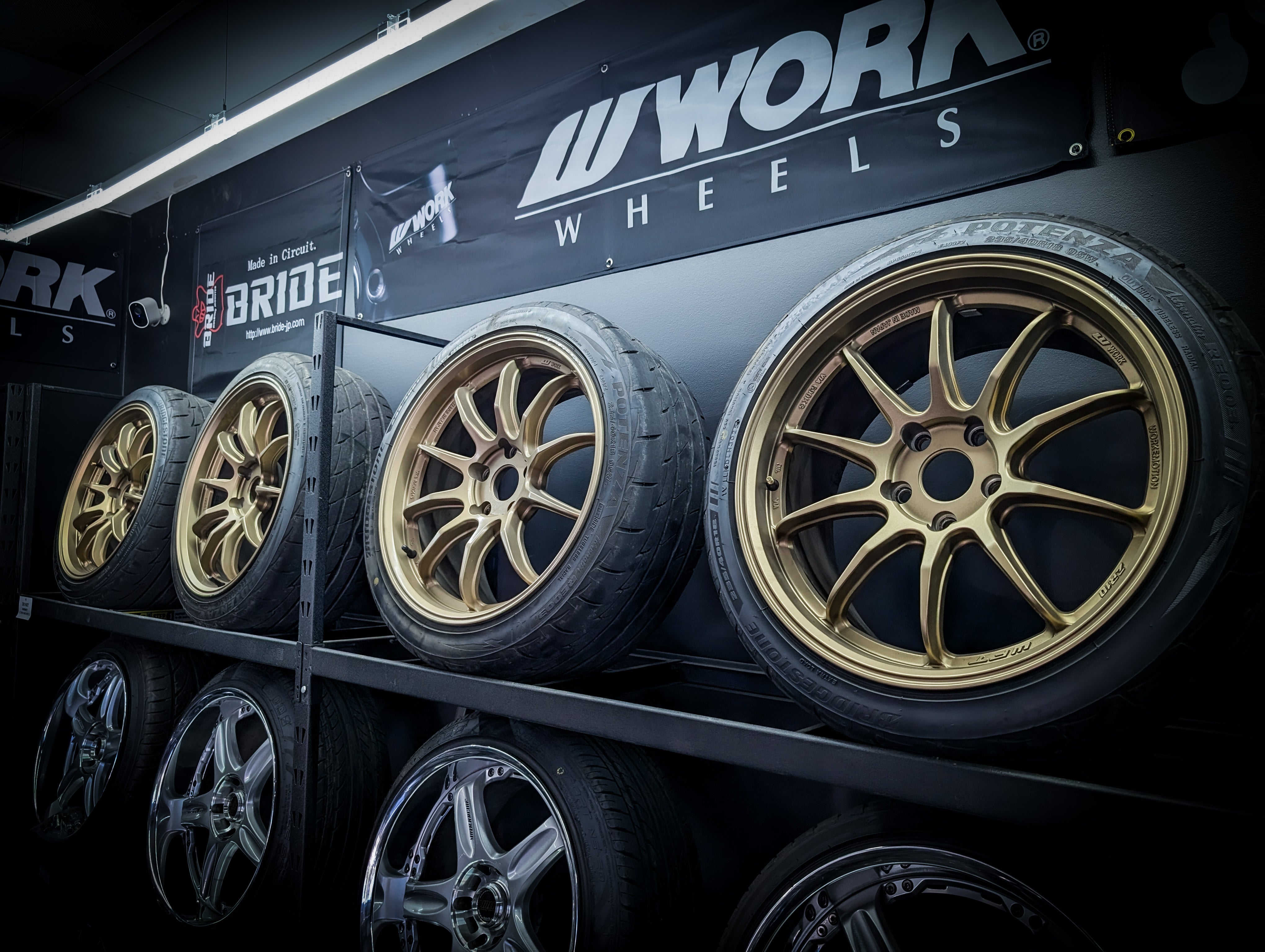 18" WORK EMOTION ZR10 Gold Wheels x 4