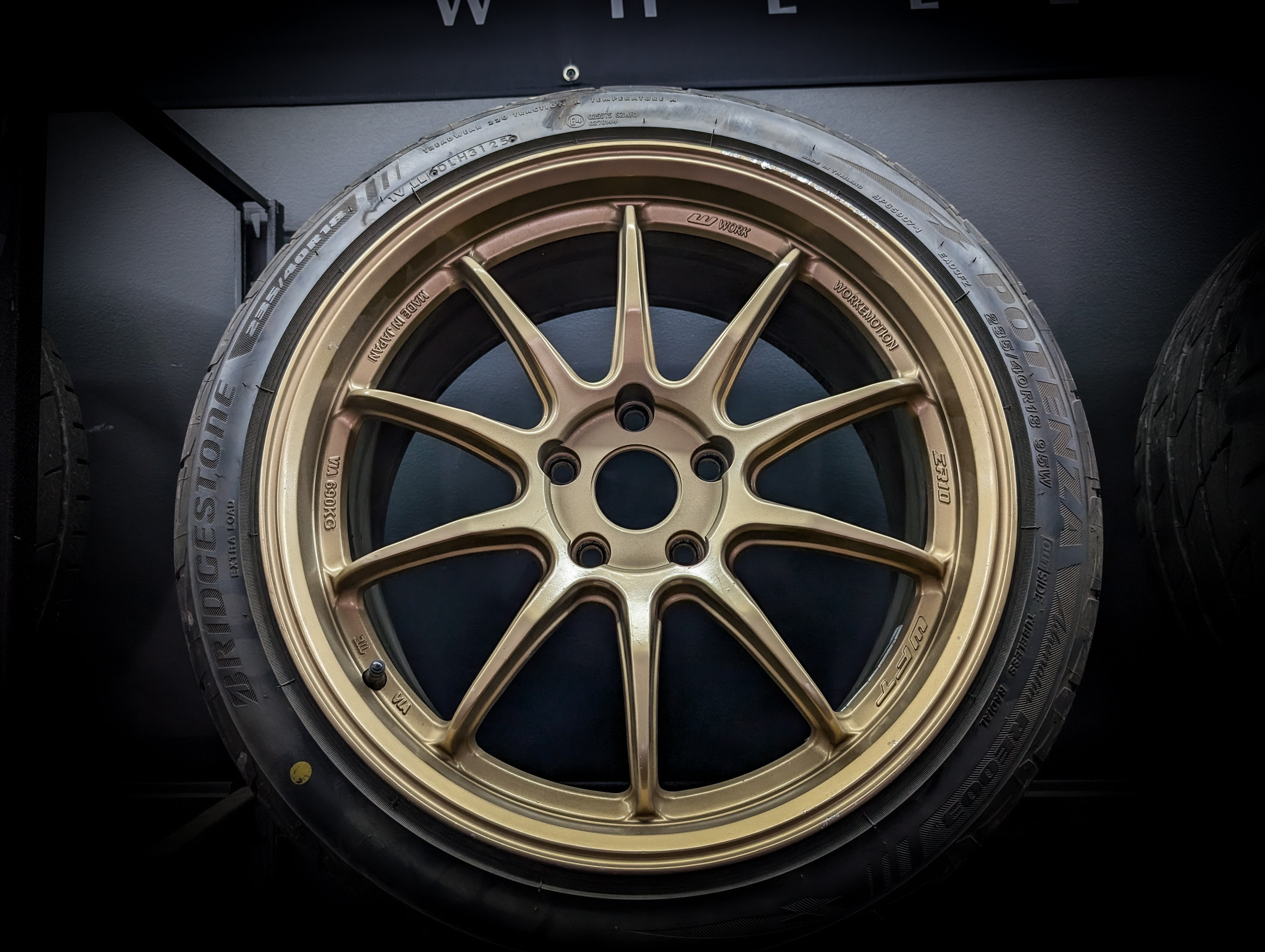 18" WORK EMOTION ZR10 Gold Wheels x 4