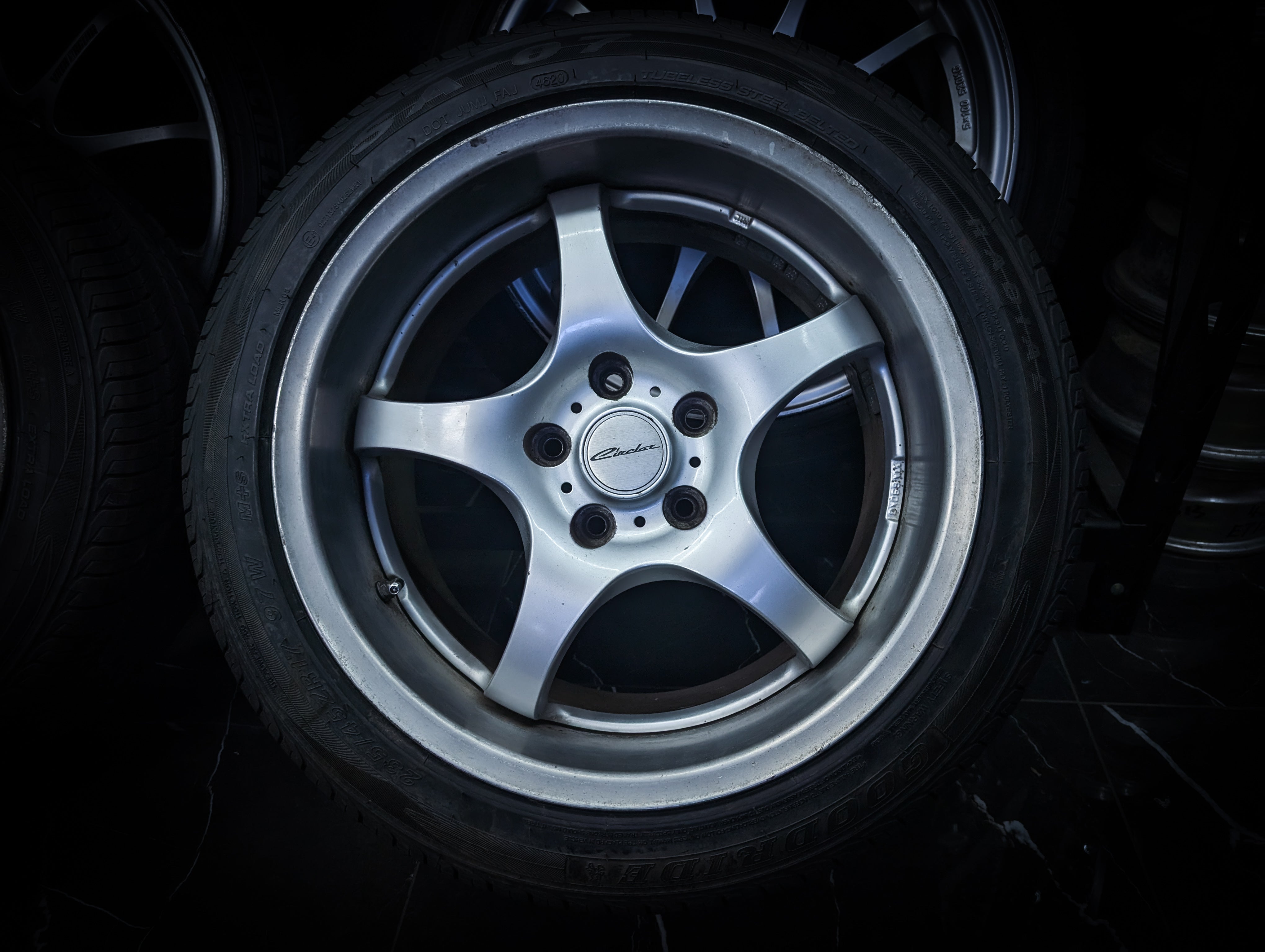 17" ENKEI Deep Dish Circular GTA Staggered Wheels x 4