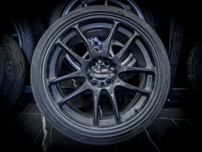 18" WORK CR Kiwami Black Wheels x 4