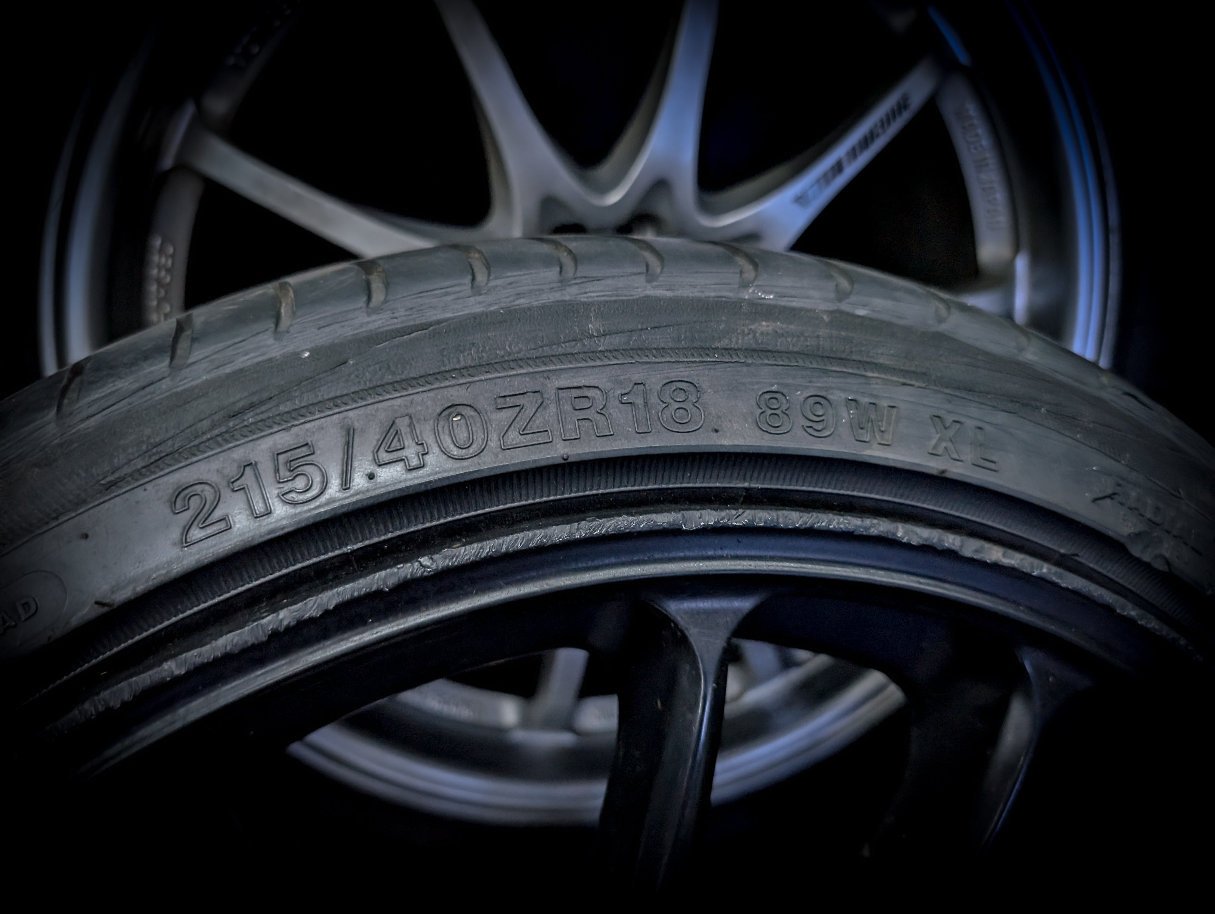 18" WORK CR Kiwami Black Wheels x 4