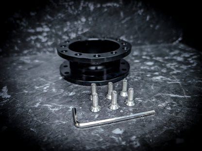 BLACK 30mm Aftermarket Steering Wheel Spacer