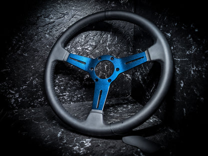 Midnight Blue Metallic • Triple Black Leather Standard Steering Wheel