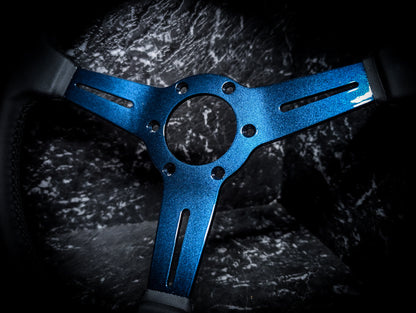 Midnight Blue Metallic • Triple Black Leather Standard Steering Wheel