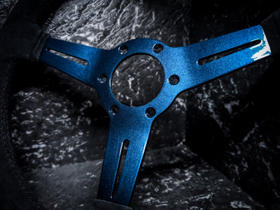 Midnight Blue Metallic • Triple Black Alcantara Standard Steering Wheel