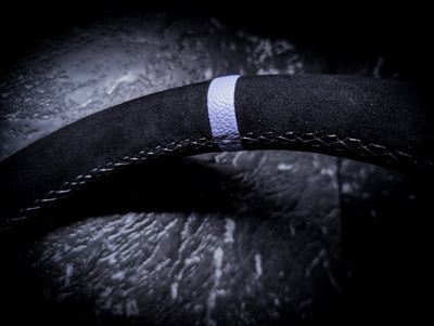 Light Purple Stitch • Deep Dished Alcantara Steering Wheel