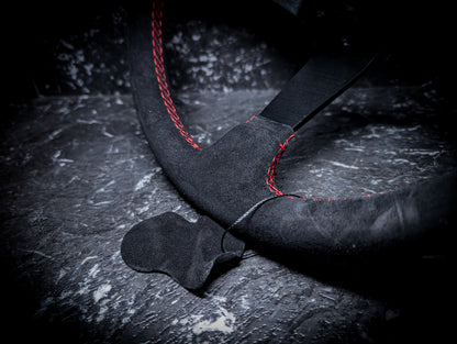 Red Stitch • Deep Dished Alcantara Steering Wheel