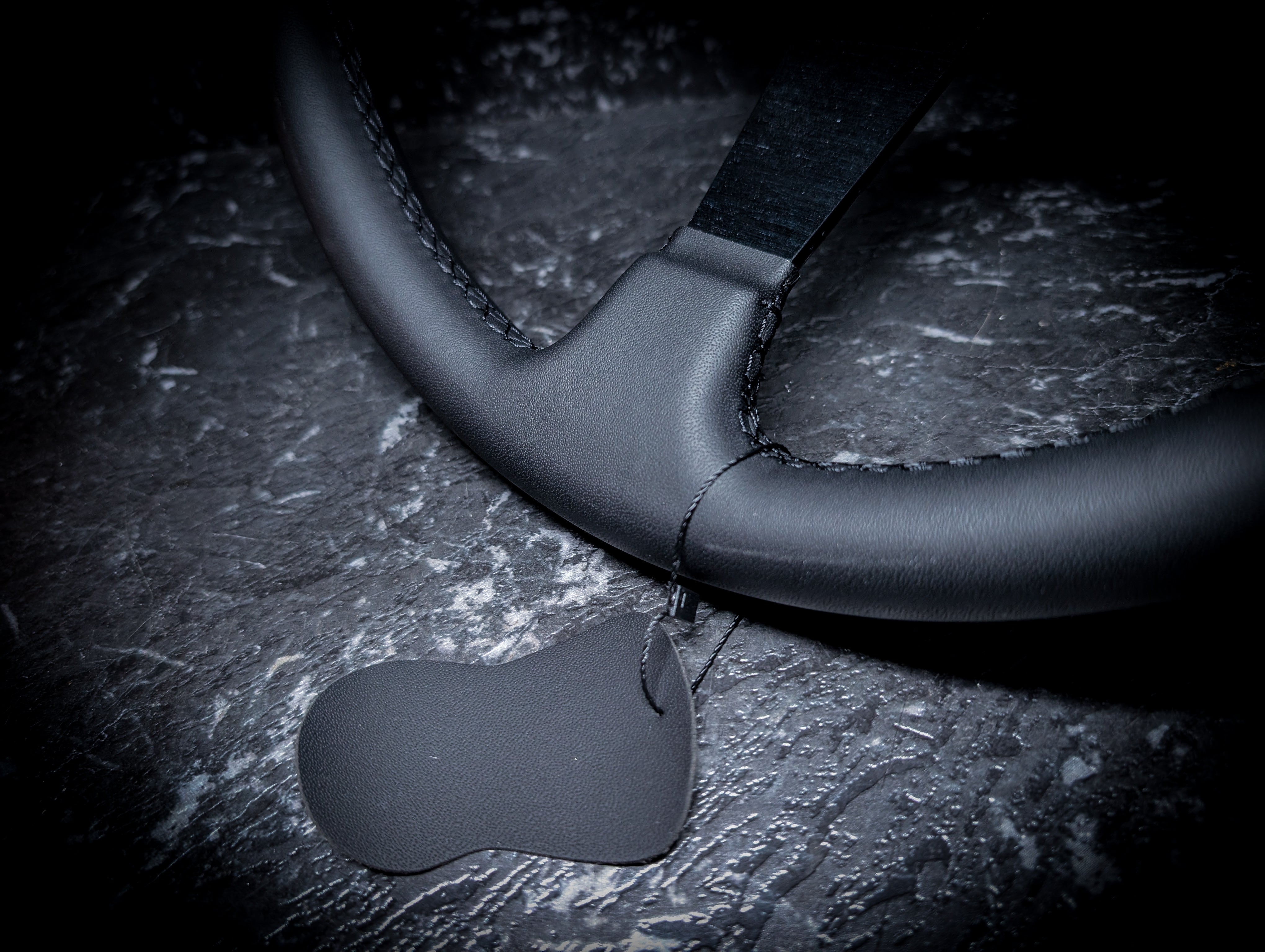 Black Stitch • Deep Dished Leather Steering Wheel