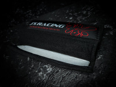 JS RACING Black Seat Belt Covers