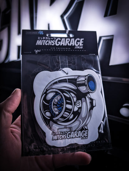 Mitch's Garage Big Turbo Ocean Breeze 🌬️ Scented Premium Air Freshener