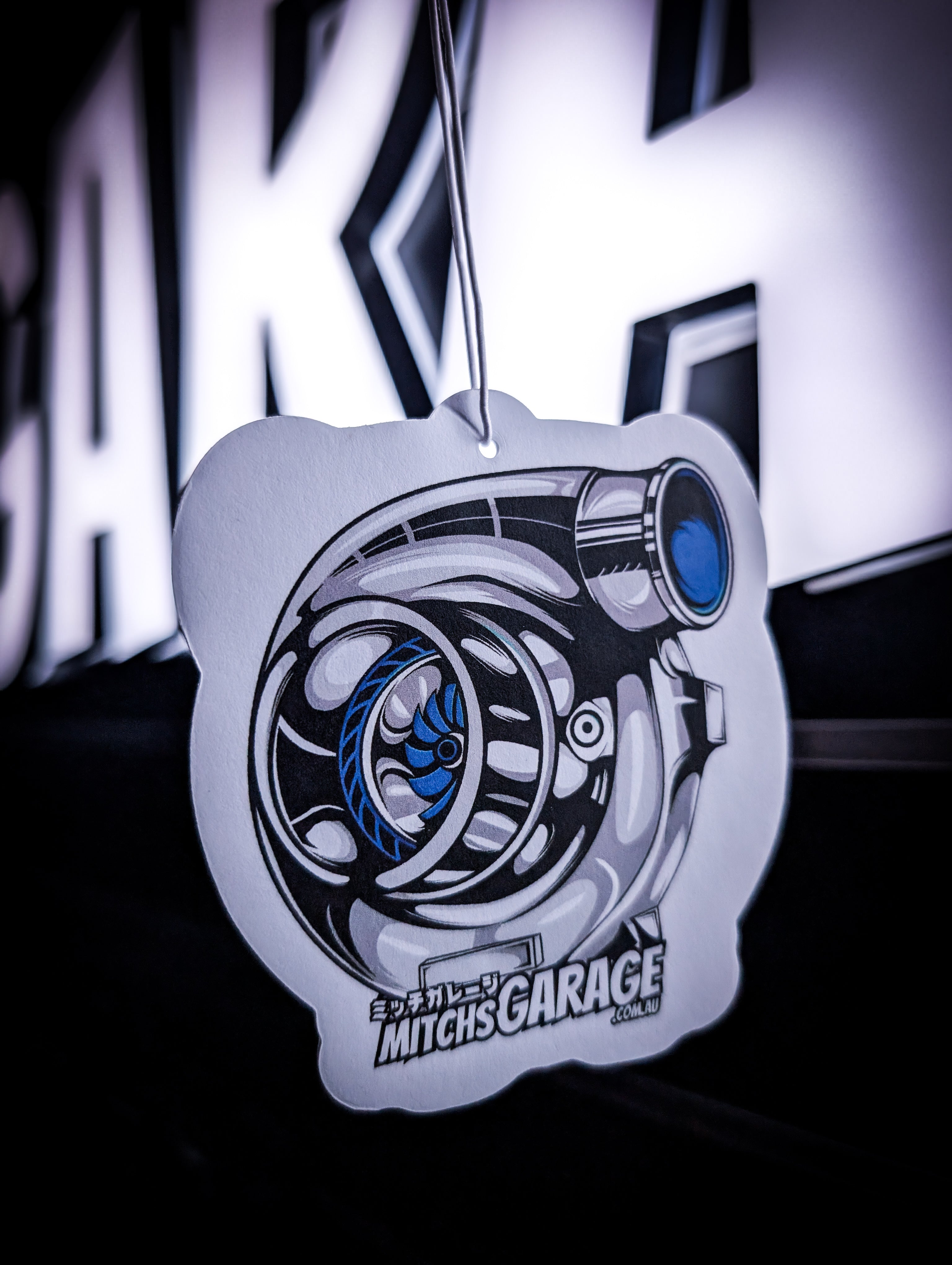 Mitch's Garage Big Turbo Ocean Breeze 🌬️ Scented Premium Air Freshener