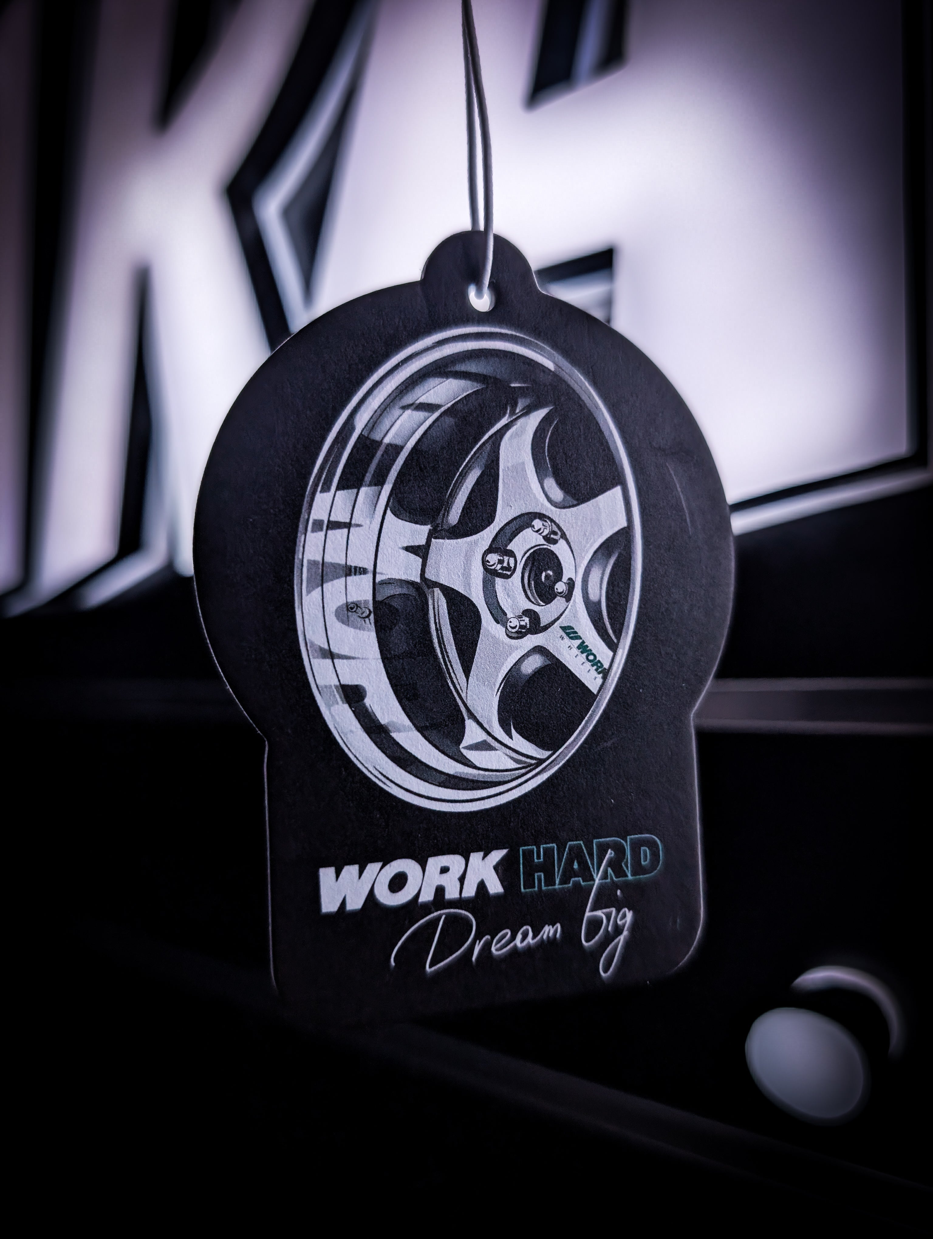 Mitch's Garage Work Hard Dream Big Work Wheels Watermelon 🍉 Scented Premium Air Freshener