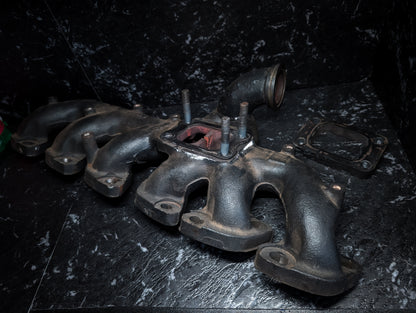 Nissan Skyline RB25 Externally Gated Custom Fabricated Stock Exhaust Manifold + Spacer