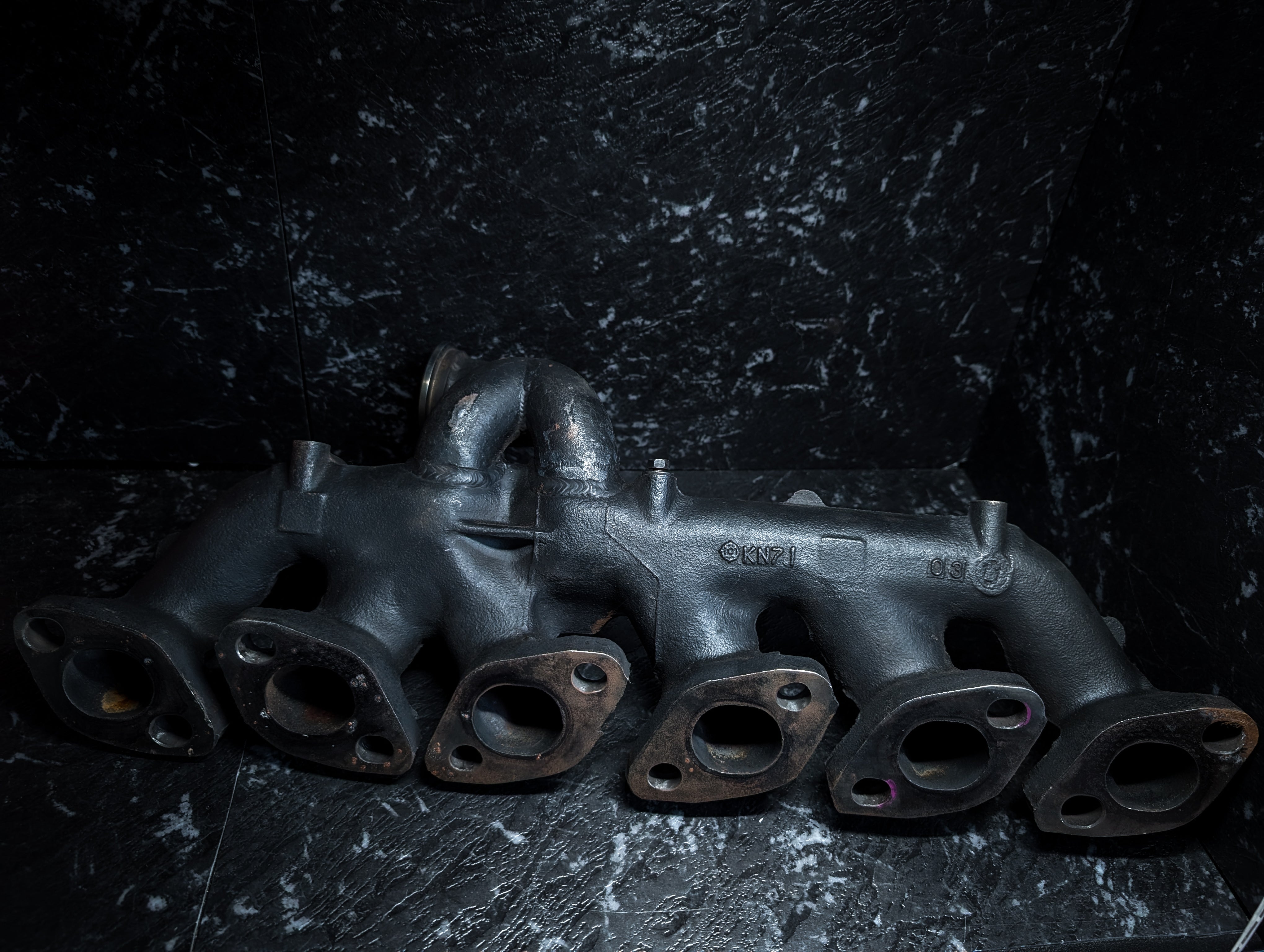 Nissan Skyline RB25 Externally Gated Custom Fabricated Stock Exhaust Manifold + Spacer