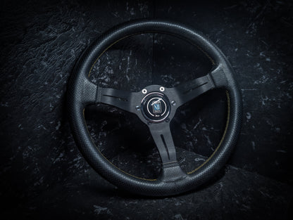 NARDI Classic Yellow Stitch Steering Wheel 330mm