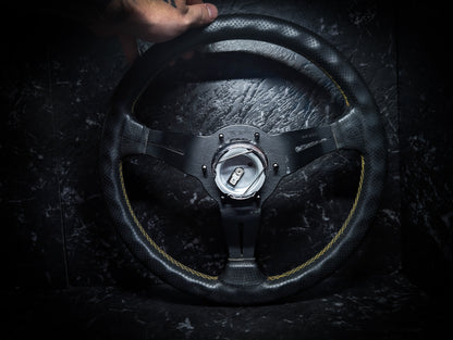 NARDI Classic Yellow Stitch Steering Wheel 330mm