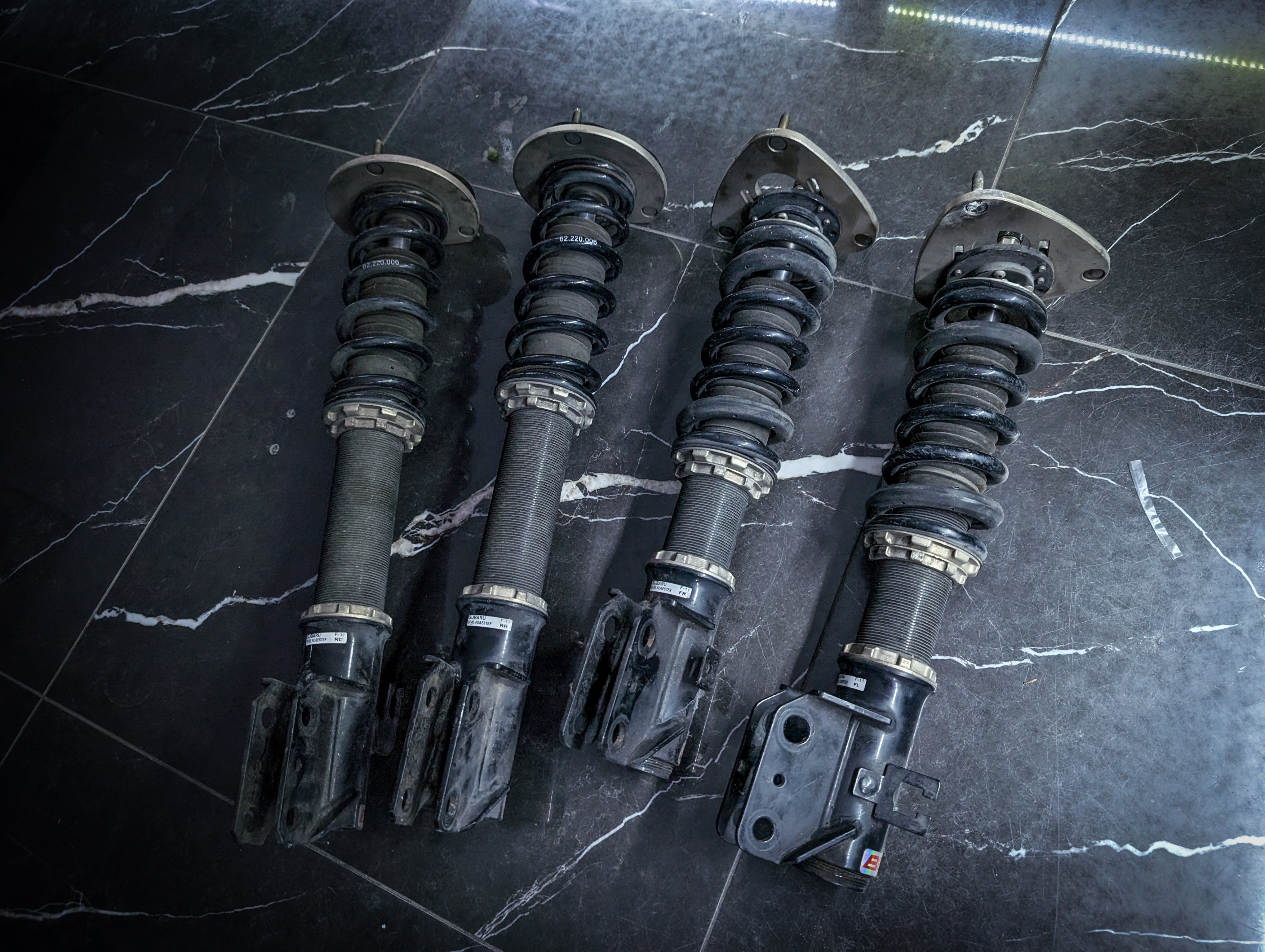 SUBARU Forester SF 97-02 BC GOLD Fully Adjustable Coilovers