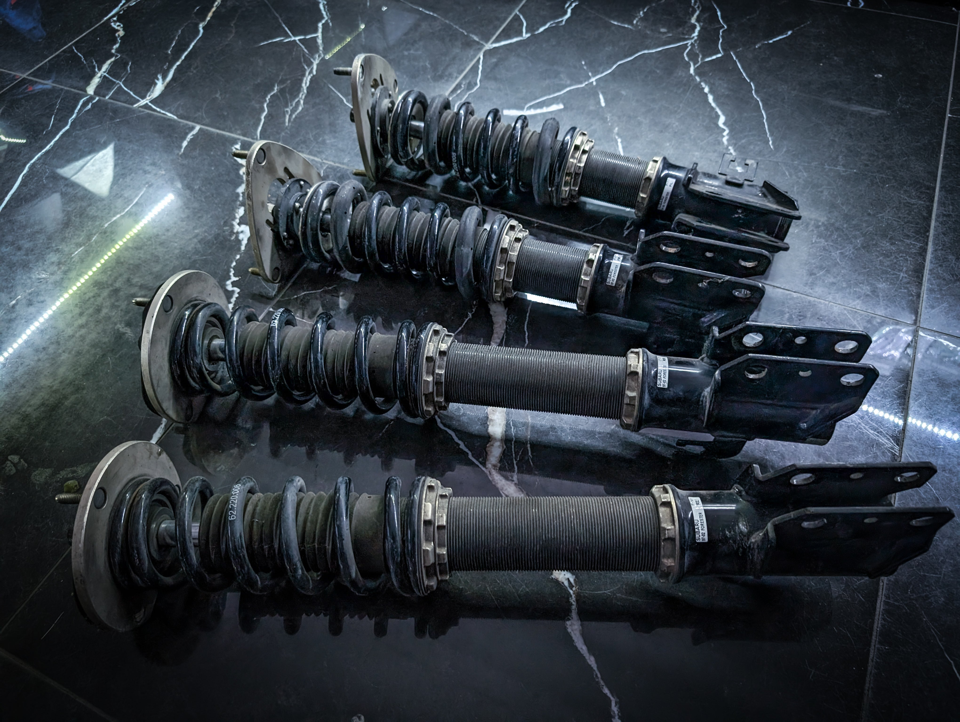 SUBARU Forester SF 97-02 BC GOLD Fully Adjustable Coilovers