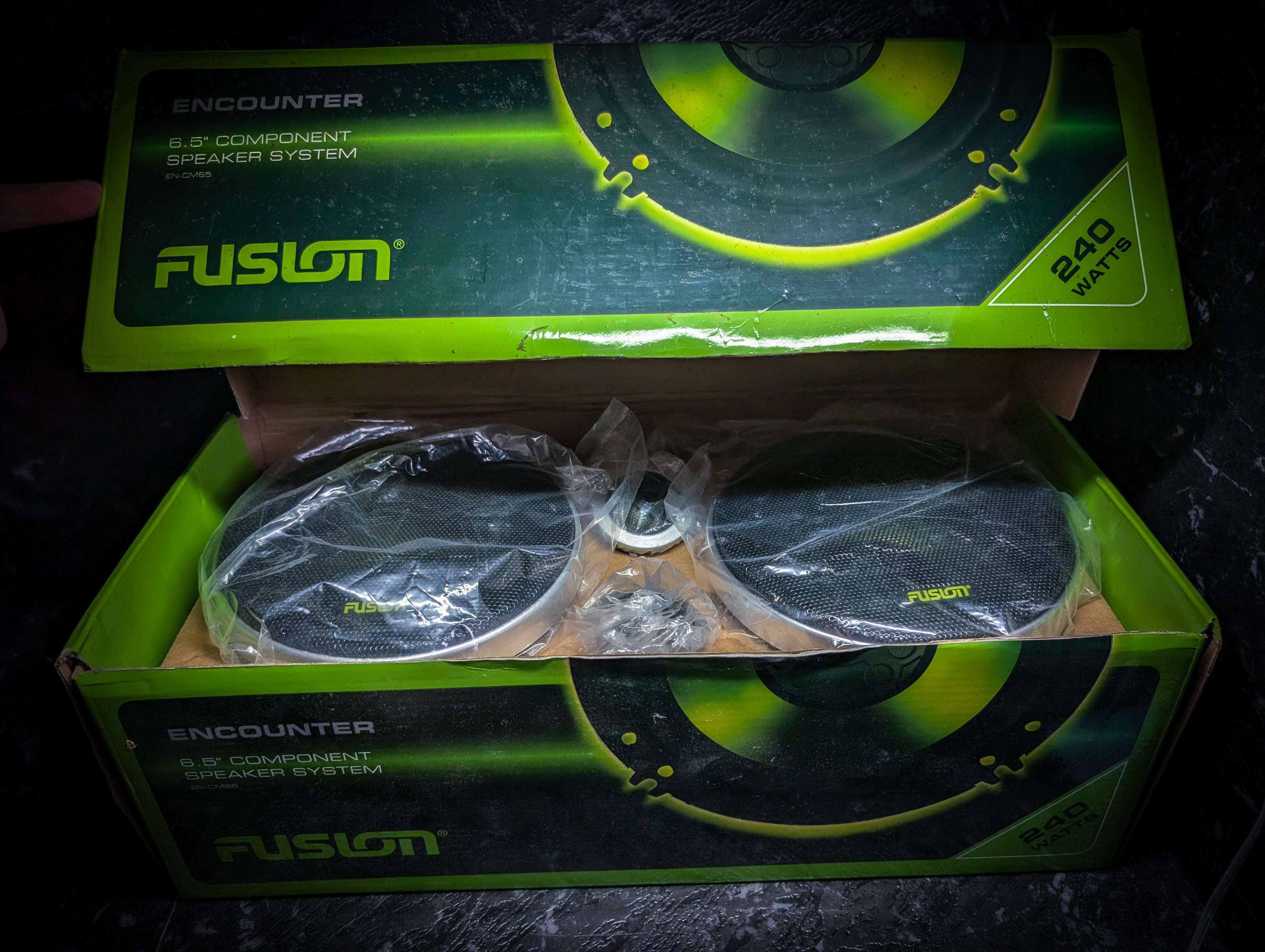 FUSION Encounter 240watt 6.5" Speakers, Tweeters and Splits ( New Old Stock )