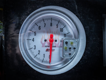 DRAGON GAUGE Monster 5" Tachometer RPM Gauge + Shift Light ( New Old Stock )