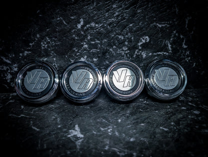 VR Limited Edition Volk Rays Style Silver Centre Caps