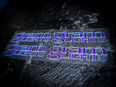 PURPLE | Rays Gram Lights Spoke Decal Set