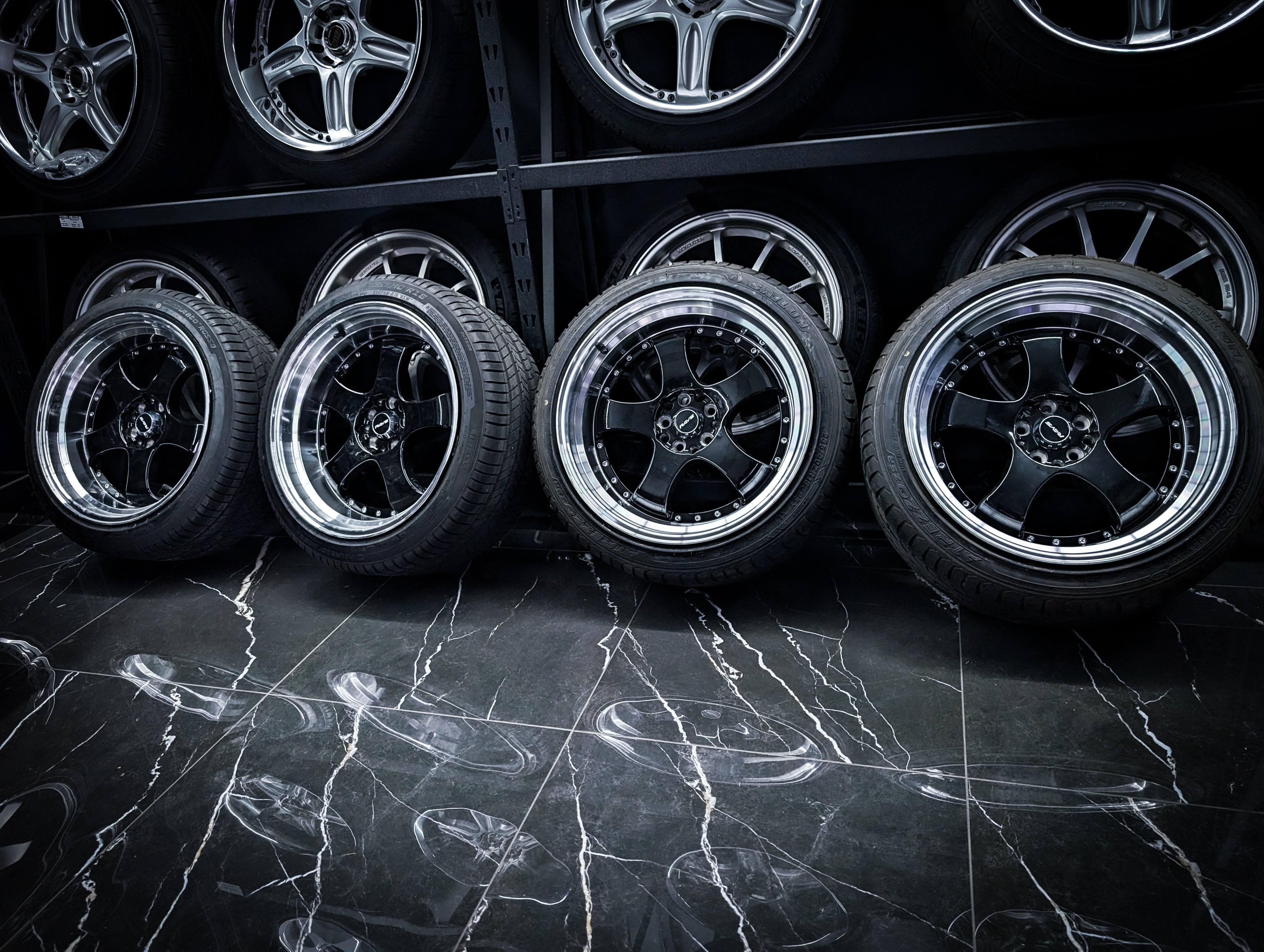 18" WORK Meister Replica Dished Wheels x 4