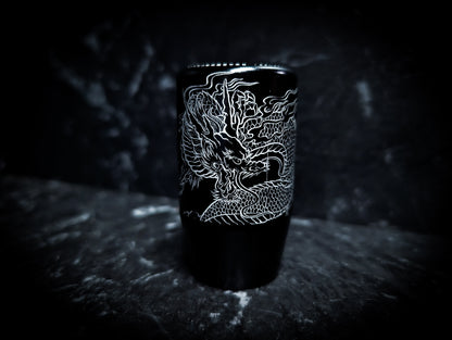 Dragon Etched Stubby Thick Grip Manual Gear Knob