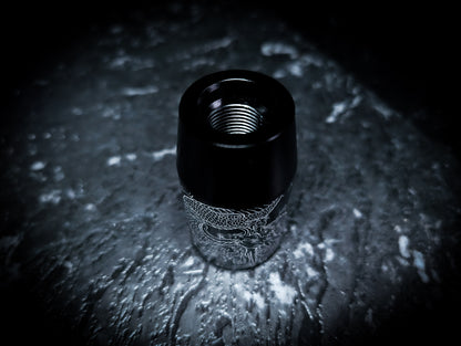 Dragon Etched Stubby Thick Grip Manual Gear Knob