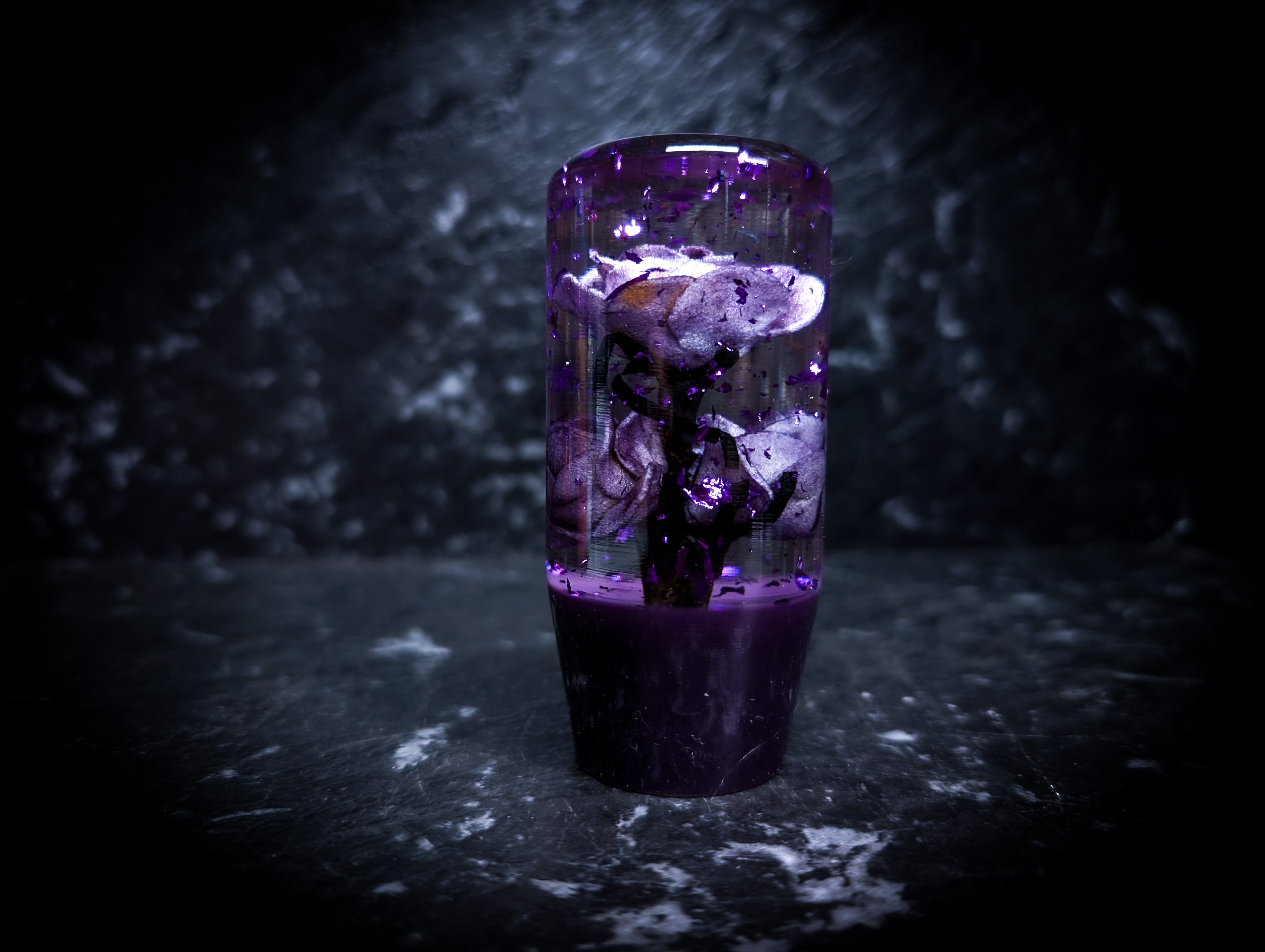 Glitter Blossom Acrylic Manual Gear Knobs