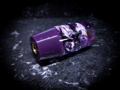 Glitter Blossom Acrylic Manual Gear Knobs