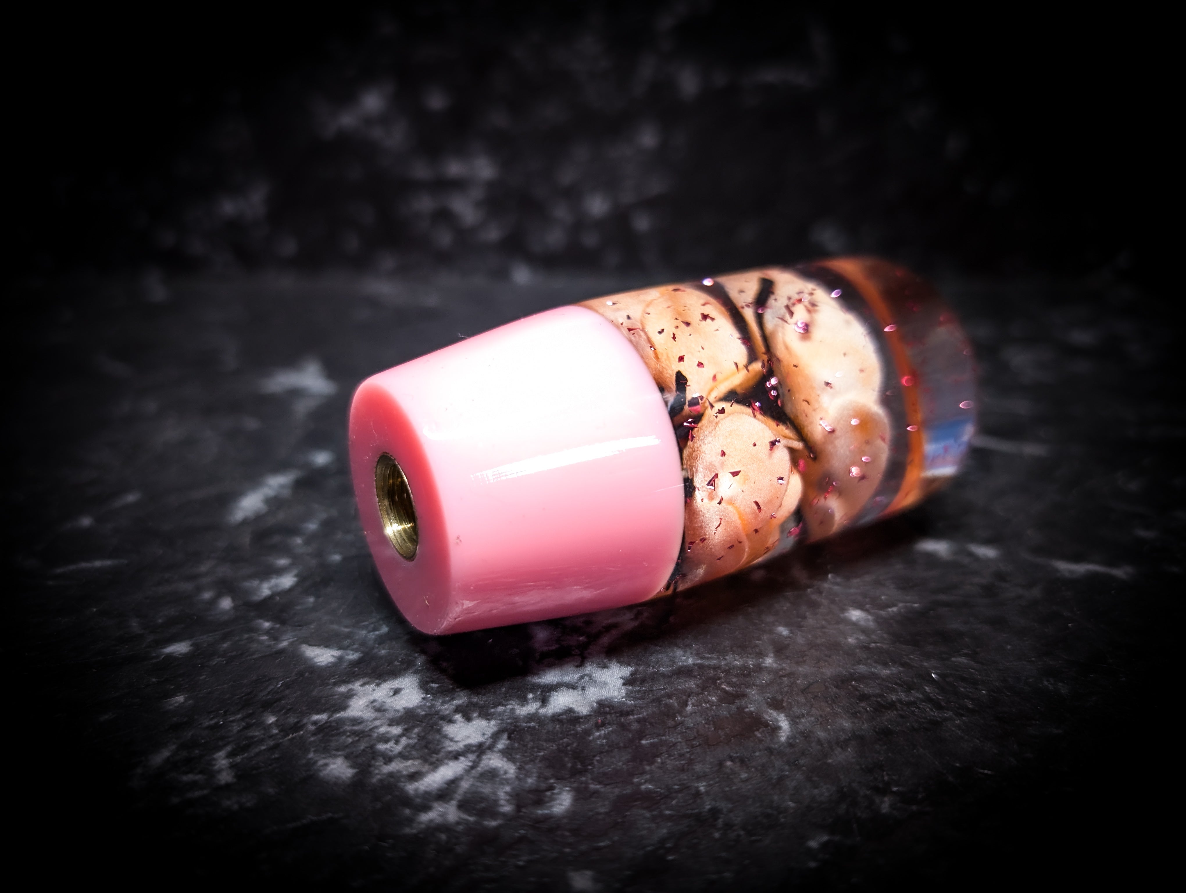 Glitter Blossom Acrylic Manual Gear Knobs