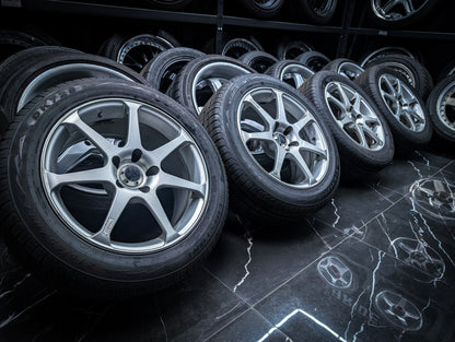 17" YOKOHAMA ADVAN AVS Model 7 Staggared Wheels x 4