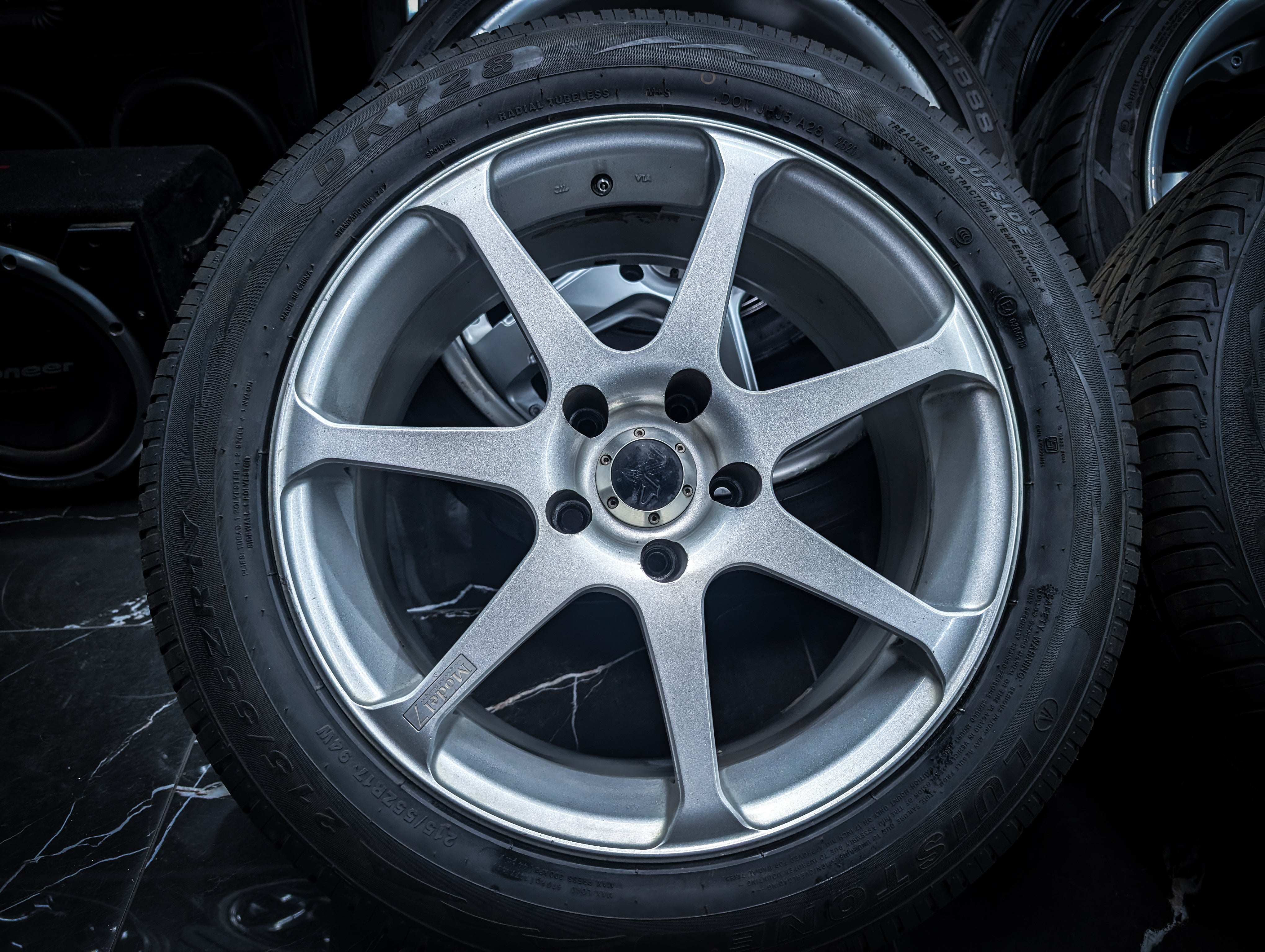 17" YOKOHAMA ADVAN AVS Model 7 Staggared Wheels x 4