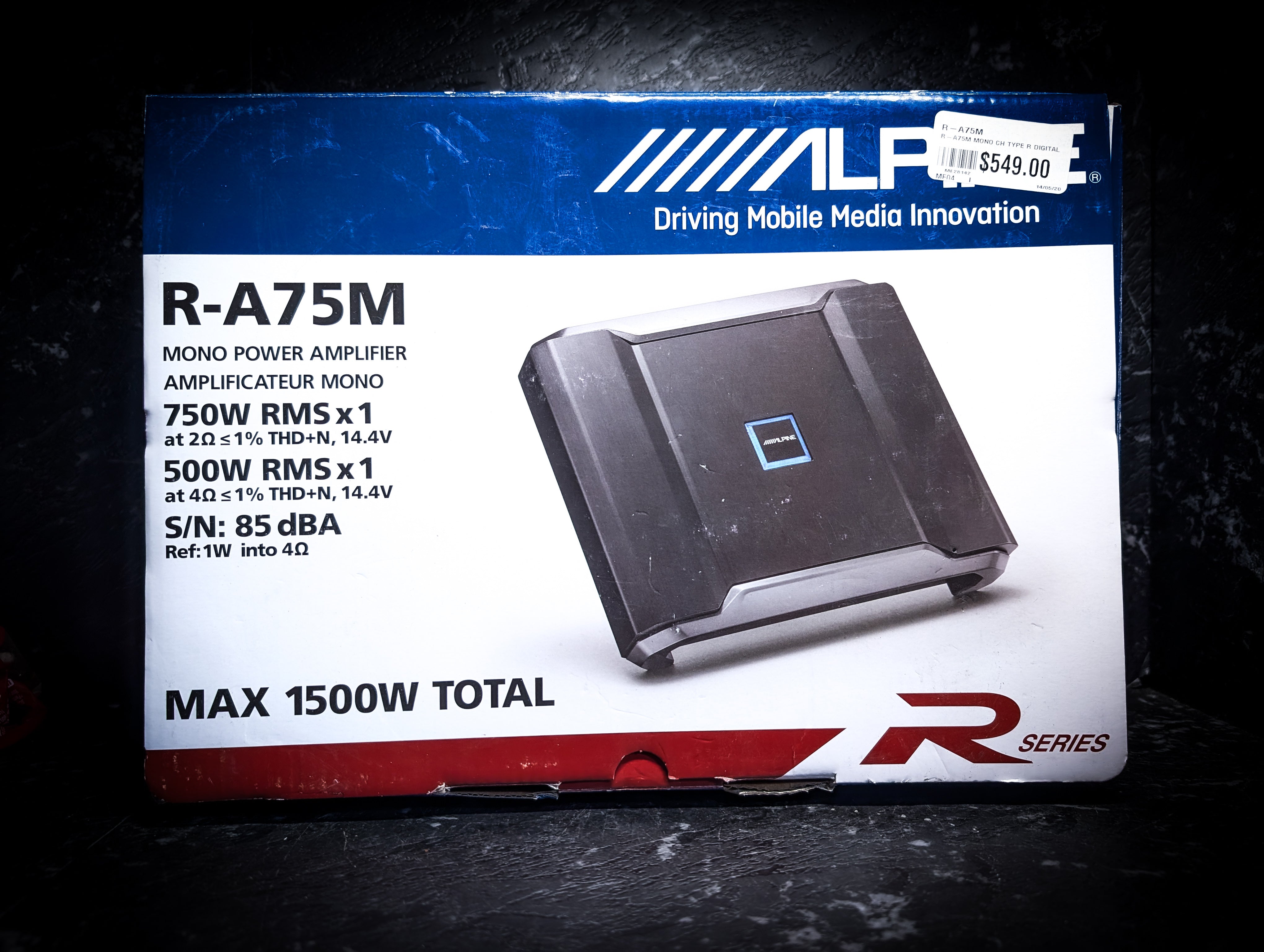 ALPINE 750watt Rms Monoblock Channel Amplifier