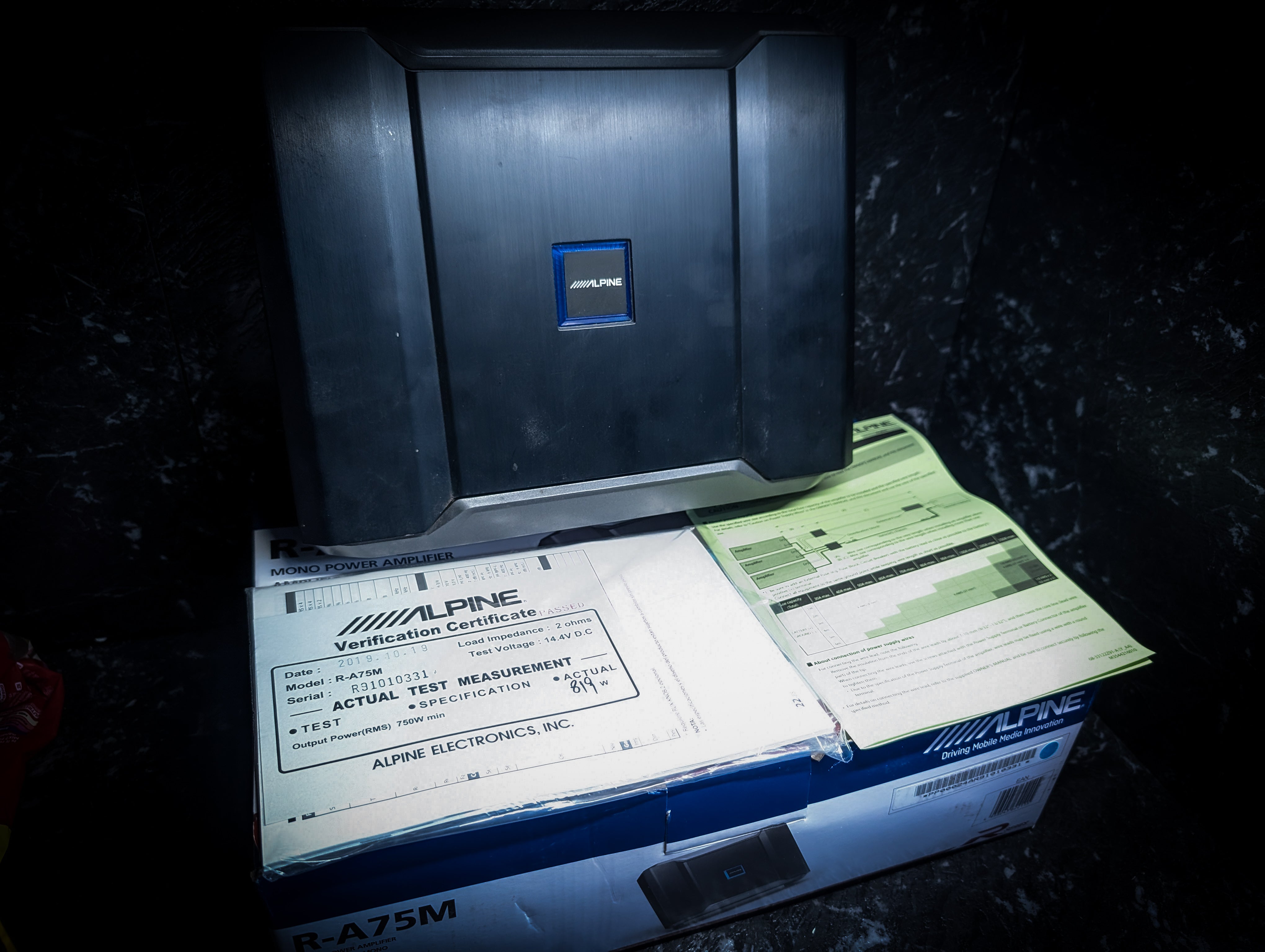 ALPINE 750watt Rms Monoblock Channel Amplifier