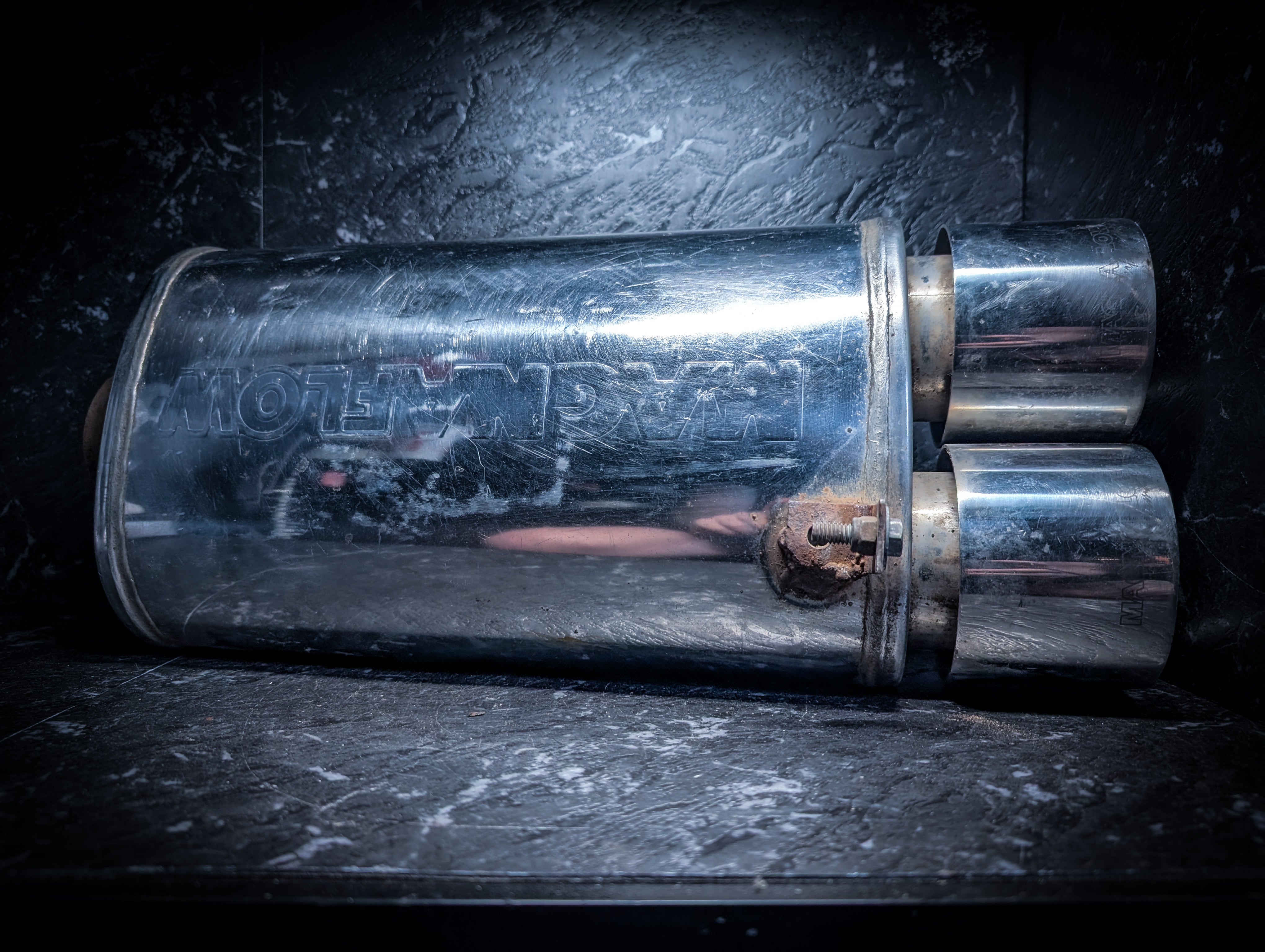 Dual 3" Magnaflow Rounded Tip Stainless Muffler