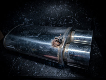 Dual 3" Magnaflow Rounded Tip Stainless Muffler