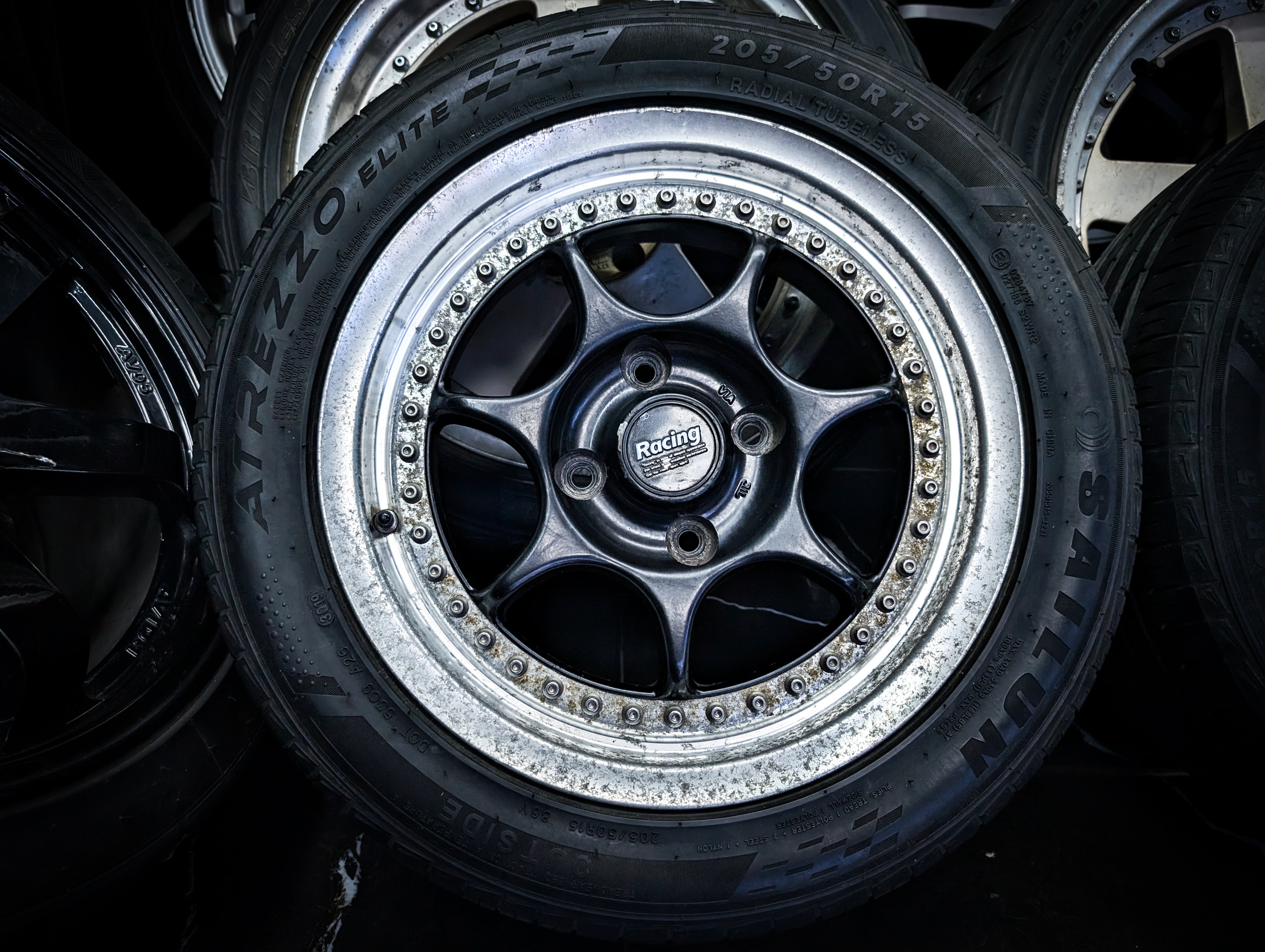 15" ENKEI RS2 2 Piece Wheels x 4