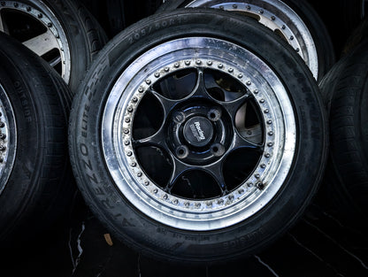 15" ENKEI RS2 2 Piece Wheels x 4
